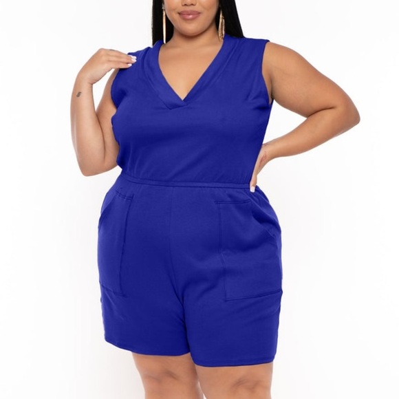 Basic Romper Royal - Picture 1 of 4
